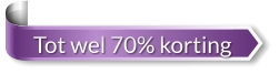 Tot wel 70% korting